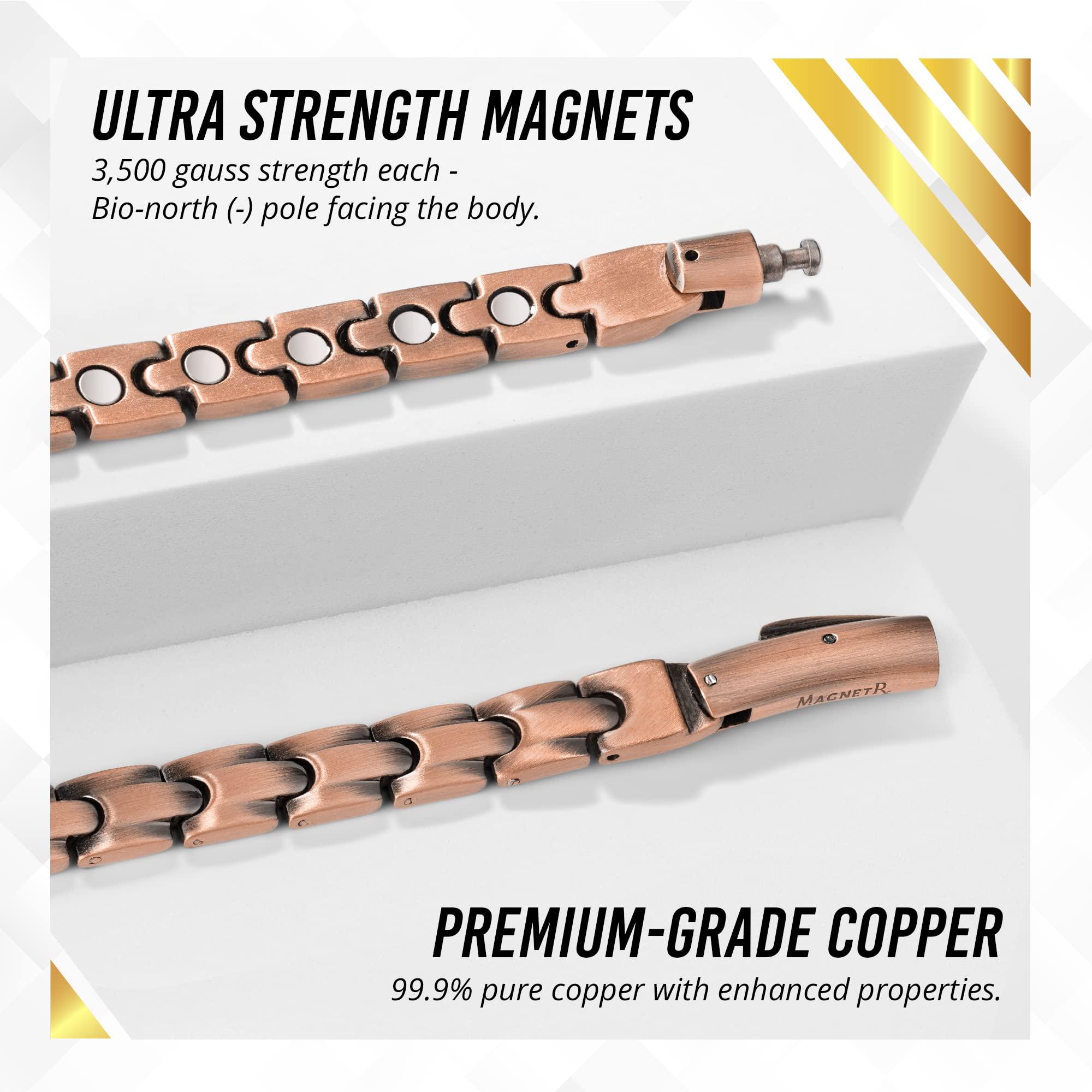 MagnetRX MagnetRX Copper Magnetic Necklace - Ultra Strength Magnetic Copper Necklace for Men and Women - 99.9% Pure Copper Necklace with 62 Magnets (21.50 Inches)