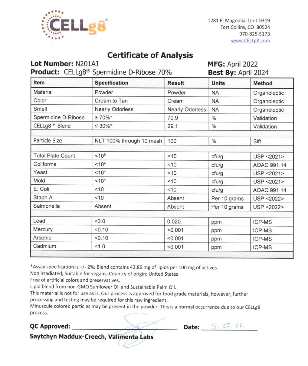 Renue By Science Renue By Science Spermidine Supplements | Liposomal Spermidine Supplements for Women and Men | 90 Capsules - 8mg Spermidine per Serving | Non-GMO & Allergen Free | Made in The USA Third-Party Tested