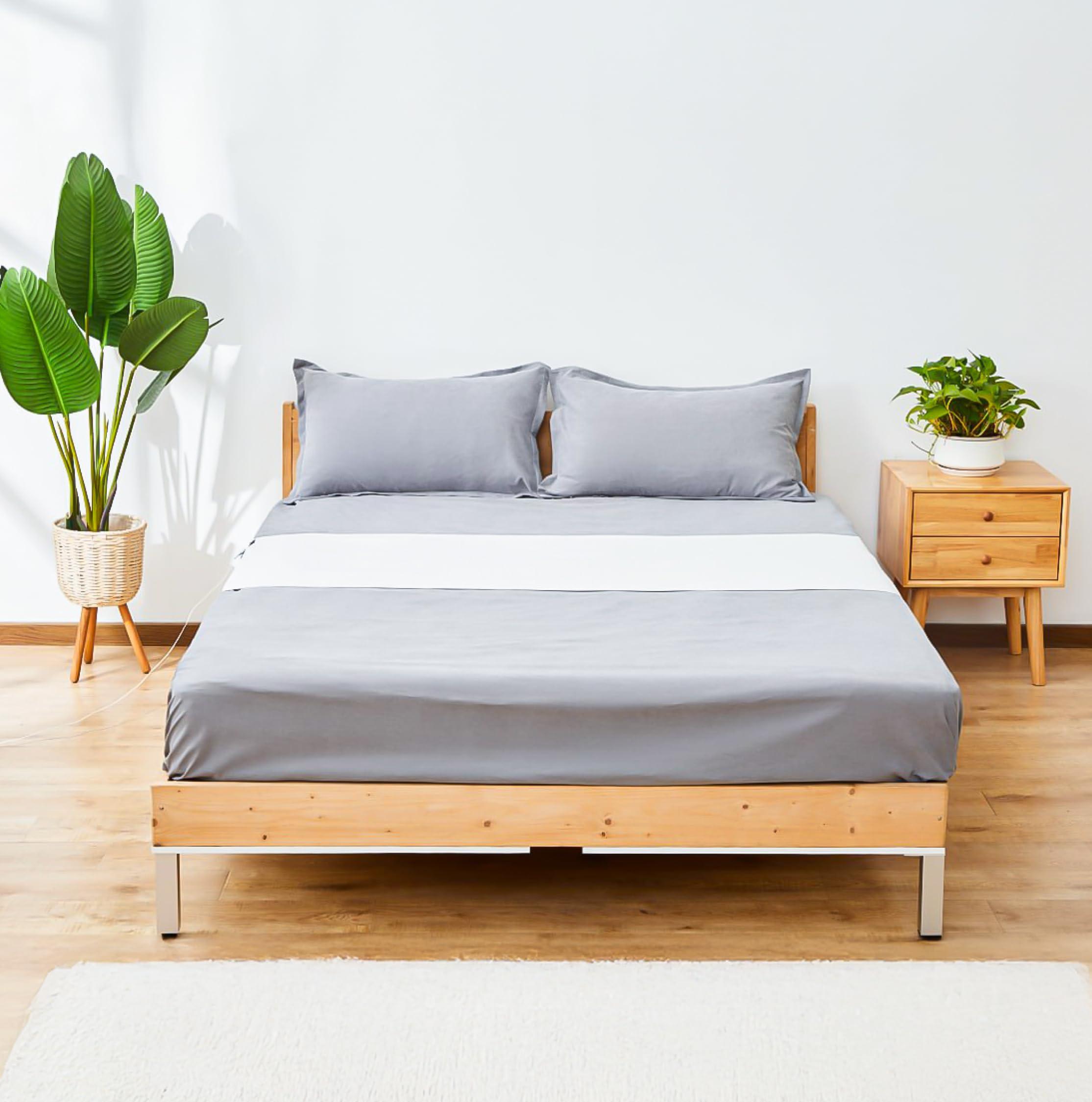 GroundingWell GroundingWell Grounding Sheet, Fits ALL Bed Sizes, Organic Cotton + Silver Fiber, 24\" x 104\"