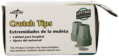 Medline Medline Crutch Replacement Tips, Gray