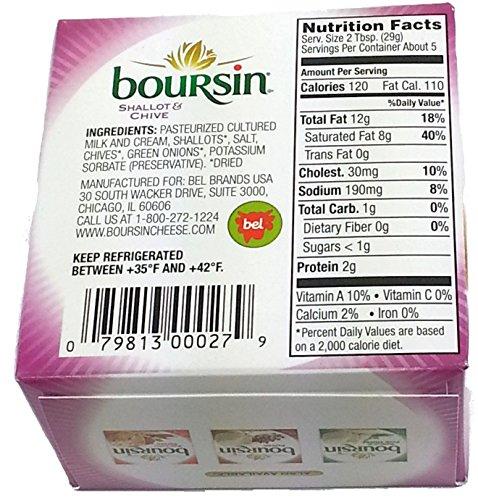 Boursin Boursin Shallot and Chive Cheese Spread, 5.2 Ounce -- 6 per case.