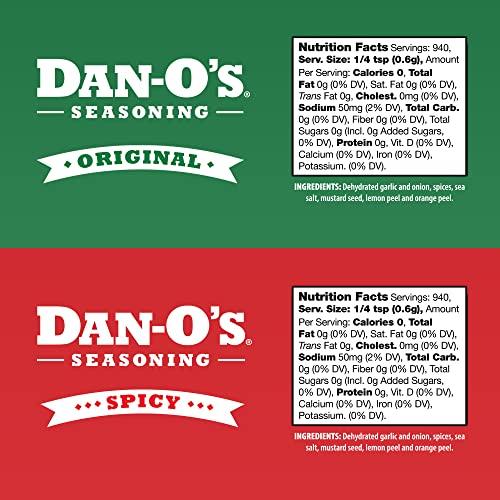 Dan-O's Dan-O's Seasoning Large 2 Bottle Combo | Original & Spicy | 2 Pack (20 oz)