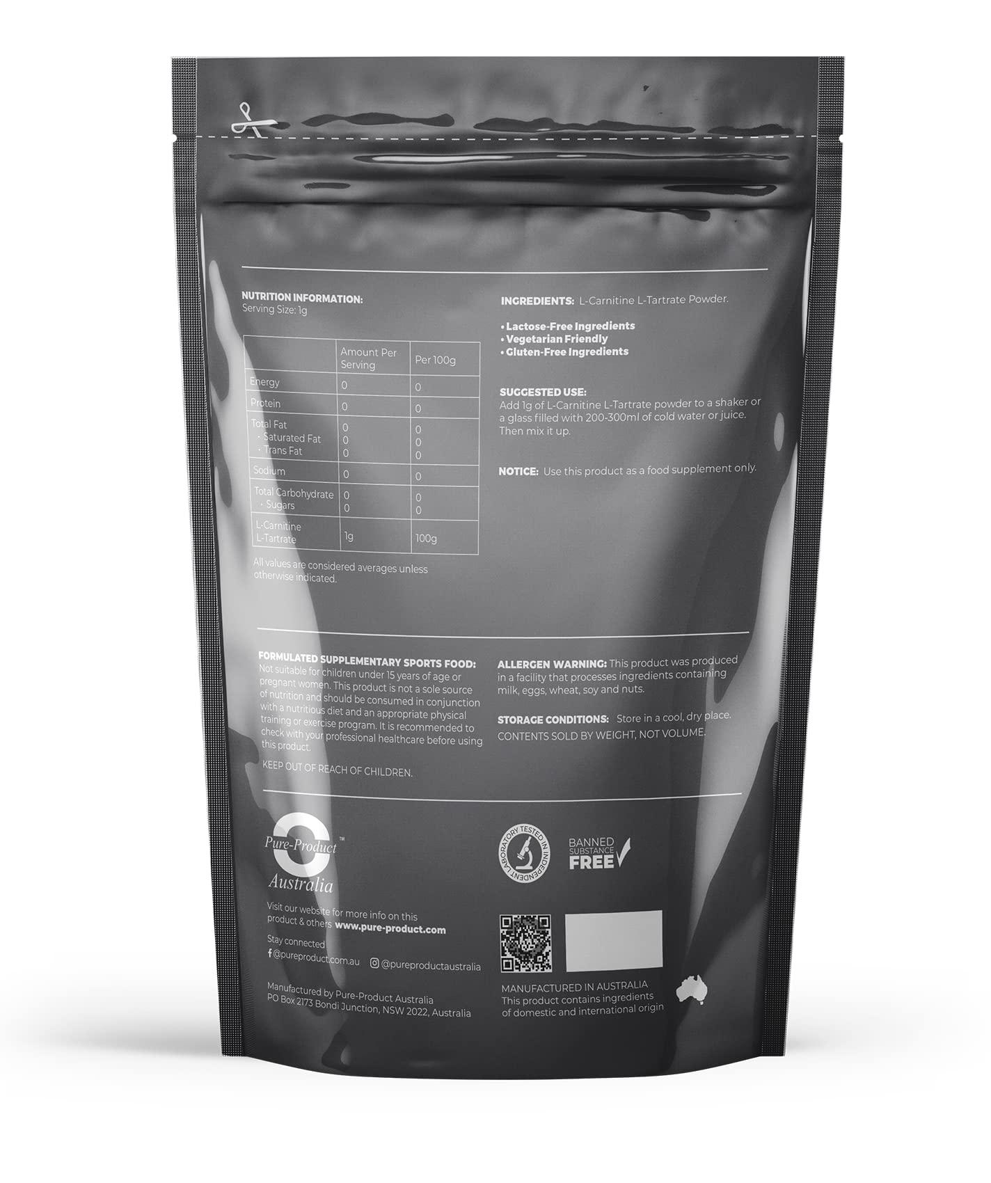 PURE Pure Product Australia L-Carnitine L-Tartrate (200G)