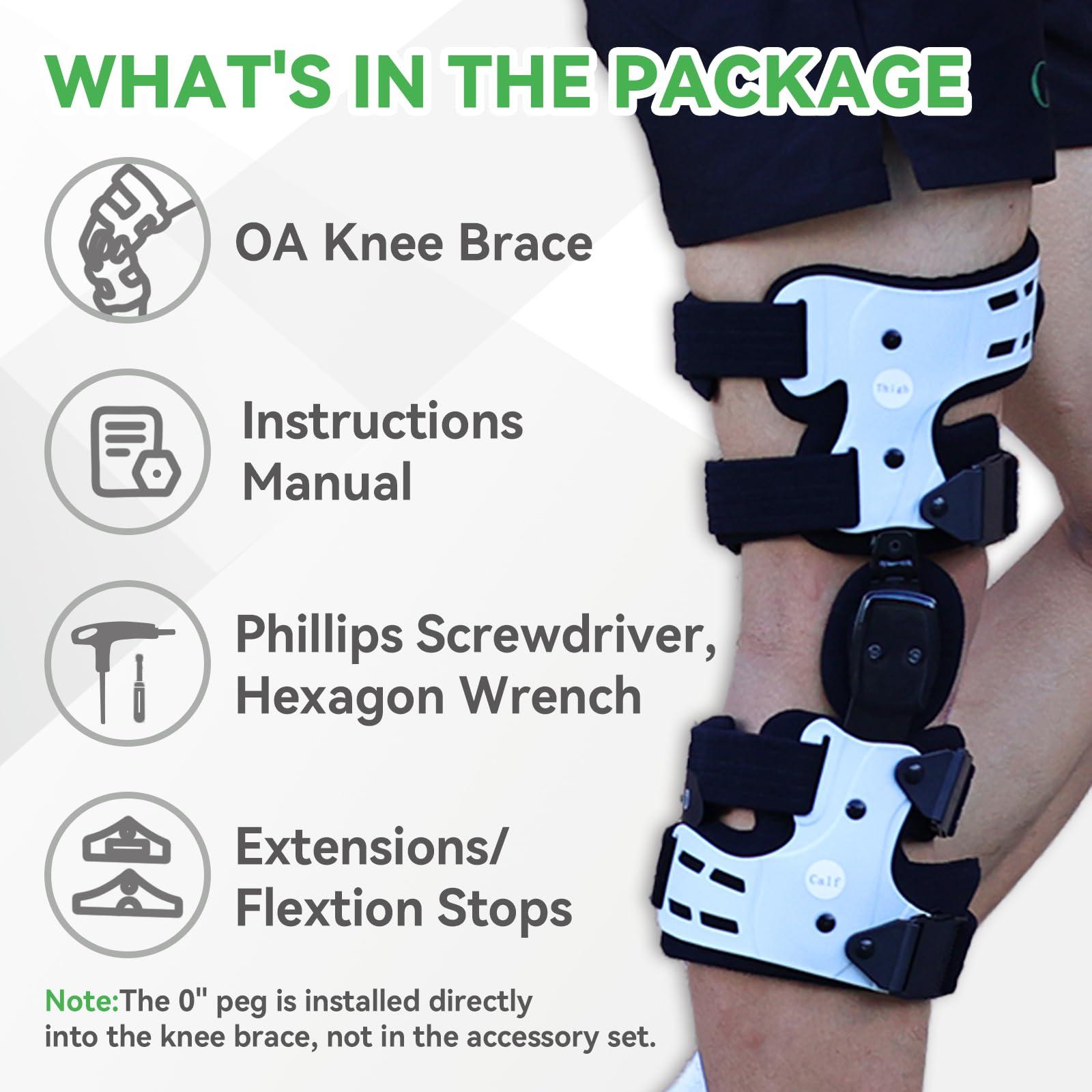 Orthomen Orthomen OA Unloader Knee Brace - Support for Arthritis Pain, Osteoarthritis, Cartilage Defect Repair, Avascular Necrosis, Bone on Bone Knee Joint Pain and Degeneration (Medial/Inside - Right)