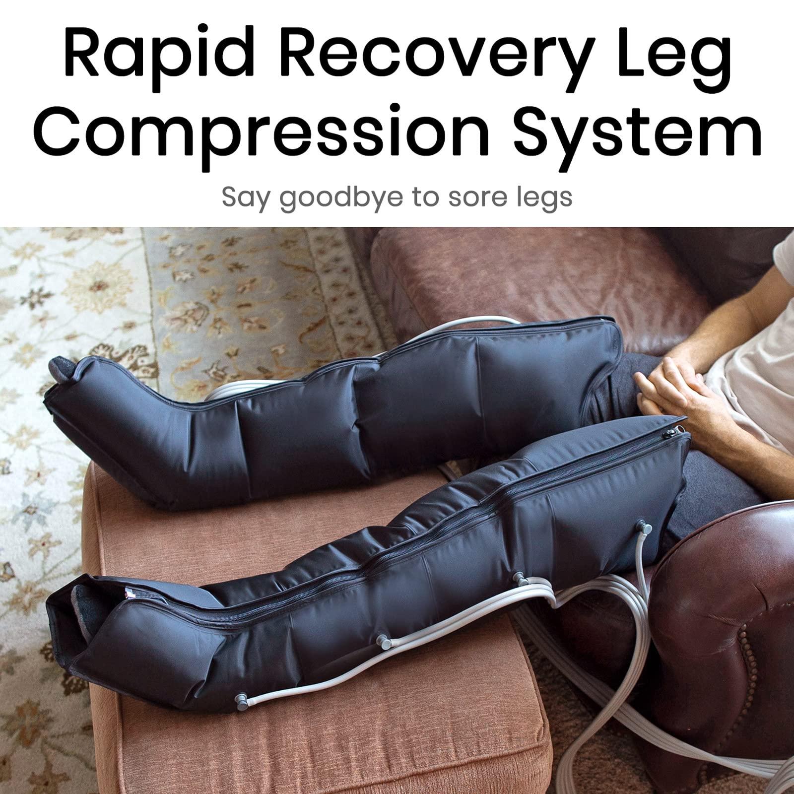 Vive Vive Leg Recovery System for Athletes - Sequential Compression Device SCD Machine for Lymphedema, Air Compression Massage, Circulation, Relaxation, Swelling, Cramps, & Pain Relief (FSA HSA Approved)