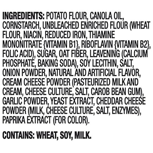 Ritz Ritz Crisp and Thins Cream Cheese and Onion Chips, 7.1 Oz