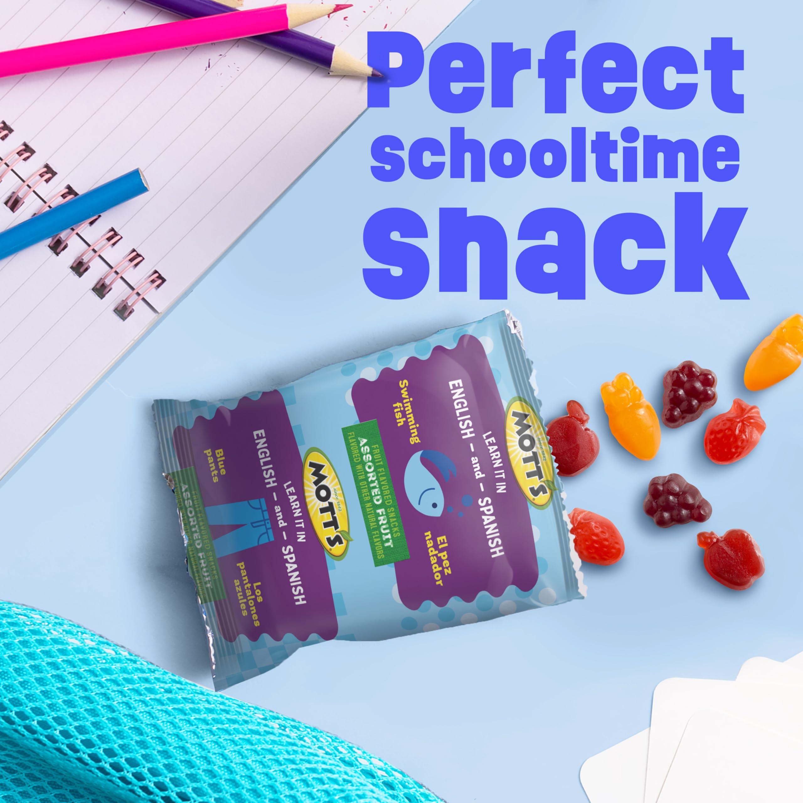 Mott's Mott\'s Fruit Flavored Snacks, Assorted Fruit, Gluten Free Snack, Family Pack, 40 Ct, 32 oz