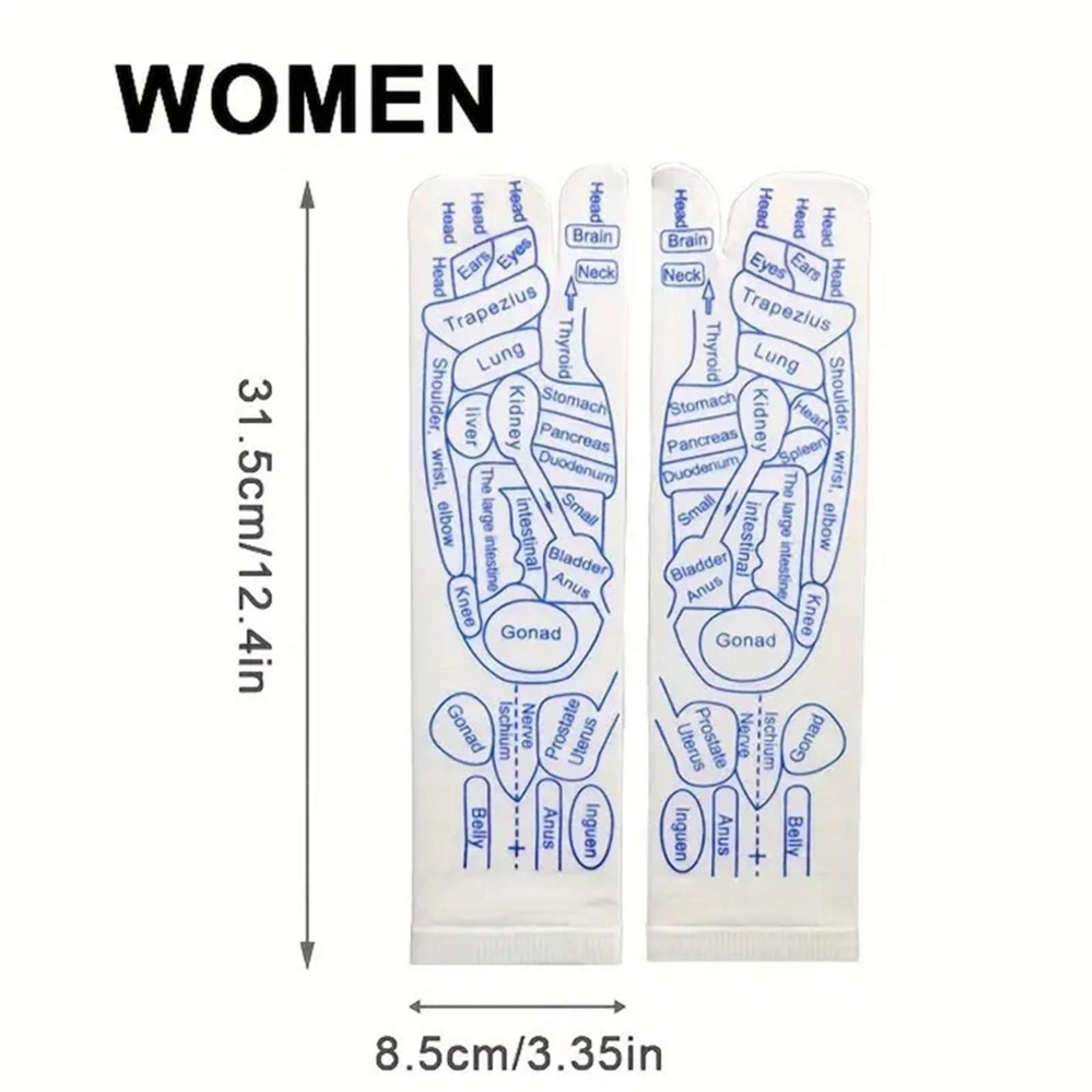 VFUX VFUX Reflexology Socks with Tools, Acupressure Socks with Massage Tool, Foot Acupuncture Massage Socks for Women Men, Relaxation Accupoint Massage Socks (2 pairs,Women)