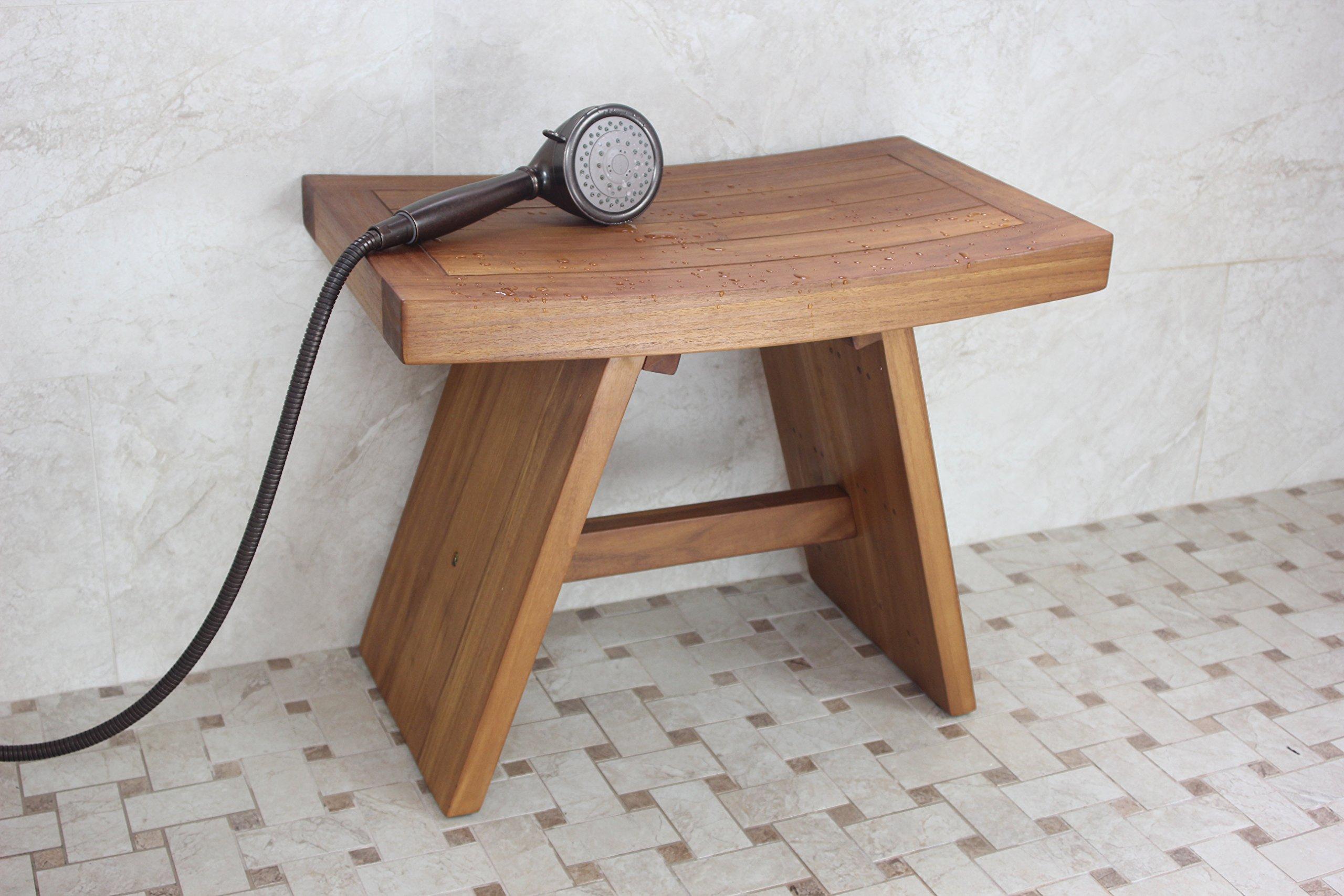 AquaTeak AquaTeak 24" Asia Teak Shower Bench & AquaTeak Premium Teak Oil