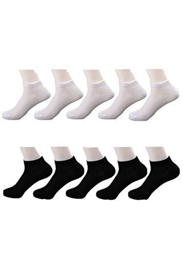 A person who loves life 10 pairs of white and black disposable socks, travel portable replacement elastic stockings, suitable for sports business travel