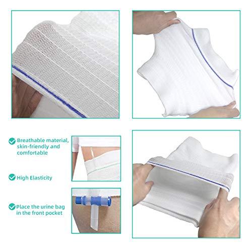 AxuuRmvin Catheter Leg Bag Holder Urine Bag Leg Sleeve Drainage Bag Covers Urinary Drainage Bag Washable Urinary Incontinence Supplies for Men,Women (XL-1)