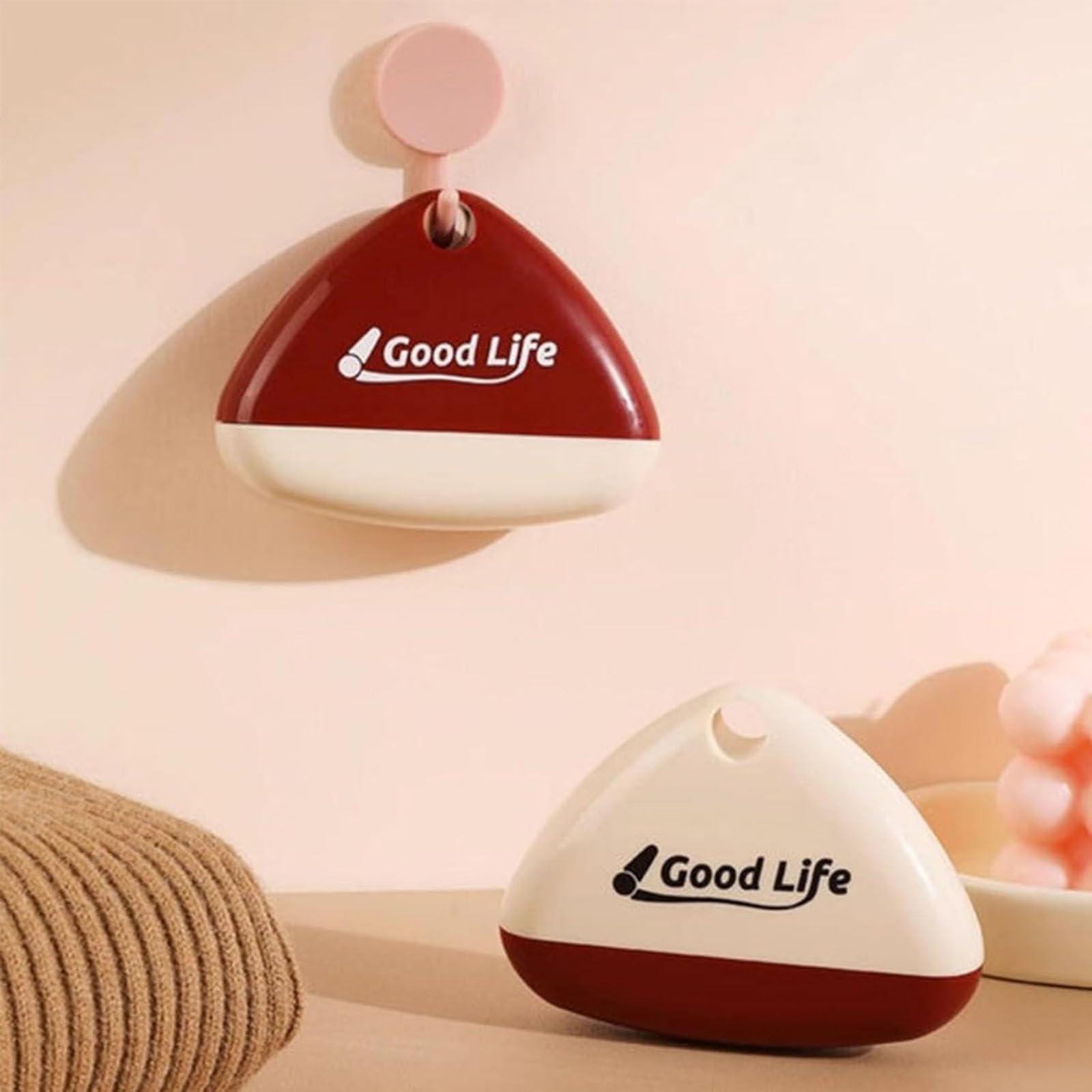 HEYDEZHI Good Life Lint Remover, Reusable Washable Lint Roller - Portable Pet Hair Remover for Clothes (White*3+Red*3)