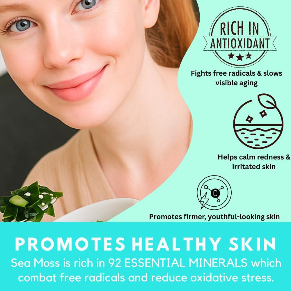 Ocean\'s Balance Clean Taste of Maine Oceans Balance Whole Leaf Irish Sea Moss Organic - Organic Sea Moss - Perfect for Keto Diet, Paleo Diet, Vegetarian, or Vegan Diet Gluten Free, Mineral Rich 3x1 oz Bag