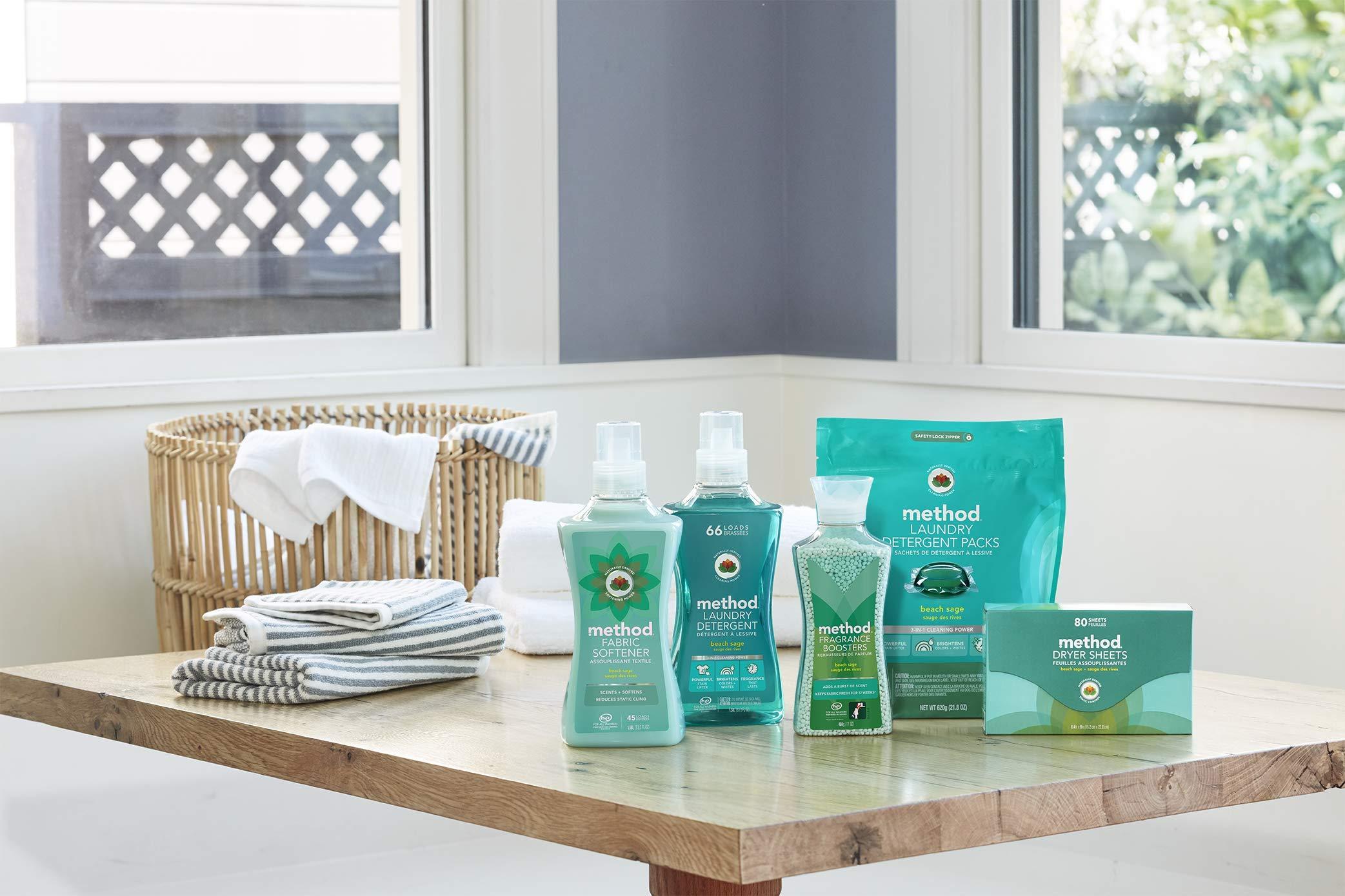 Method Method Fabric Softener; Beach Sage; 53.5 Ounces; 45 Loads; 1 pack; Packaging May Vary