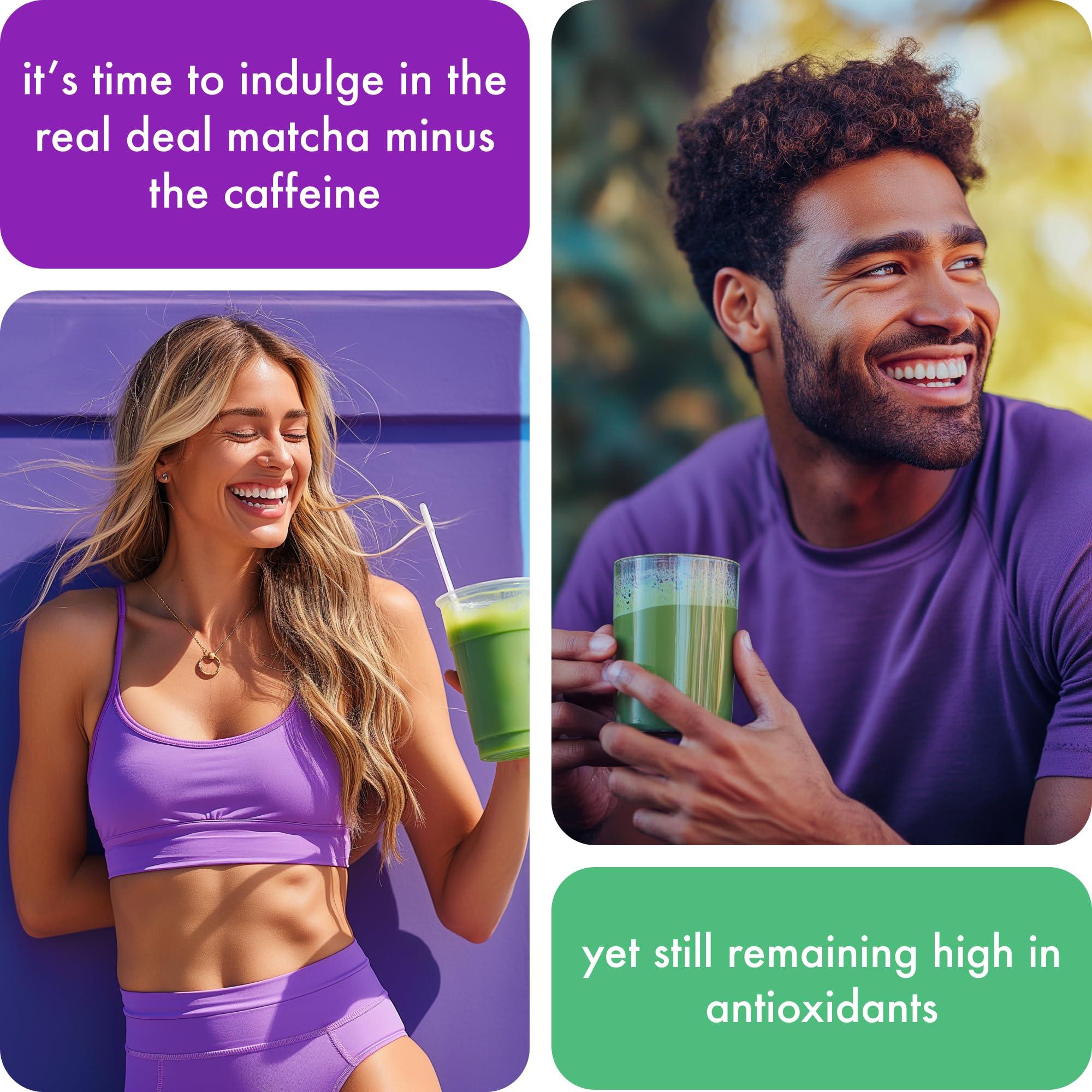 Caff Off Caff Off Decaf Matcha Green Tea Powder - Authentic, Naturally Decaffeinated & Ceremonial Grade - Caffeine Free Matcha Powder From Japan - Plant Based, Vegan & Keto Friendlly (1.06 OZ / 30 G / 30 Servings, Traditional)