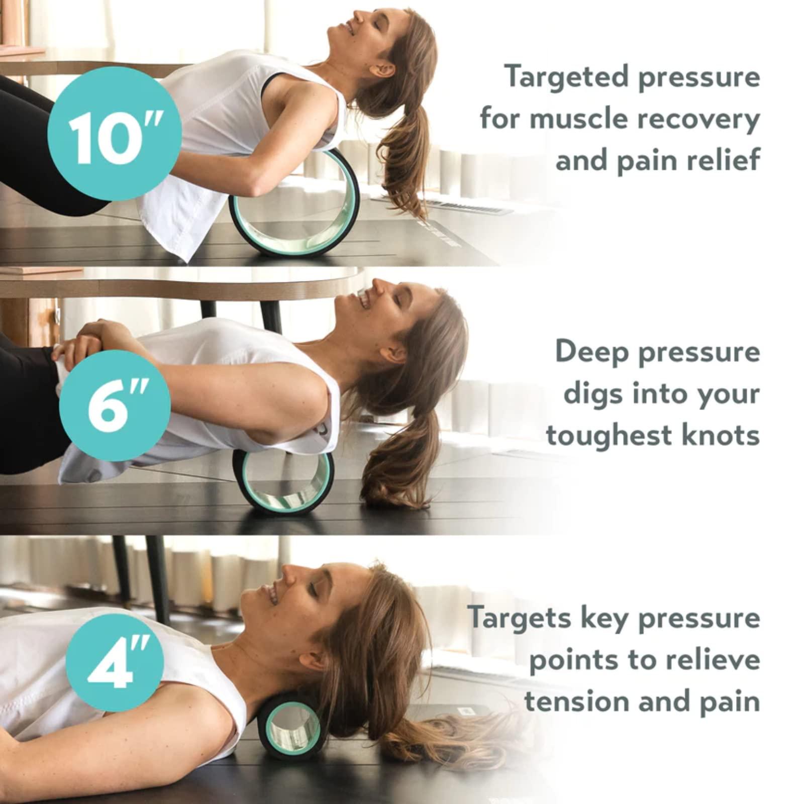 Chirp Chirp Wheel+ Foam Roller for Back Pain Relief, Muscle Therapy, and Deep Tissue Massage 10 and 12 Inch