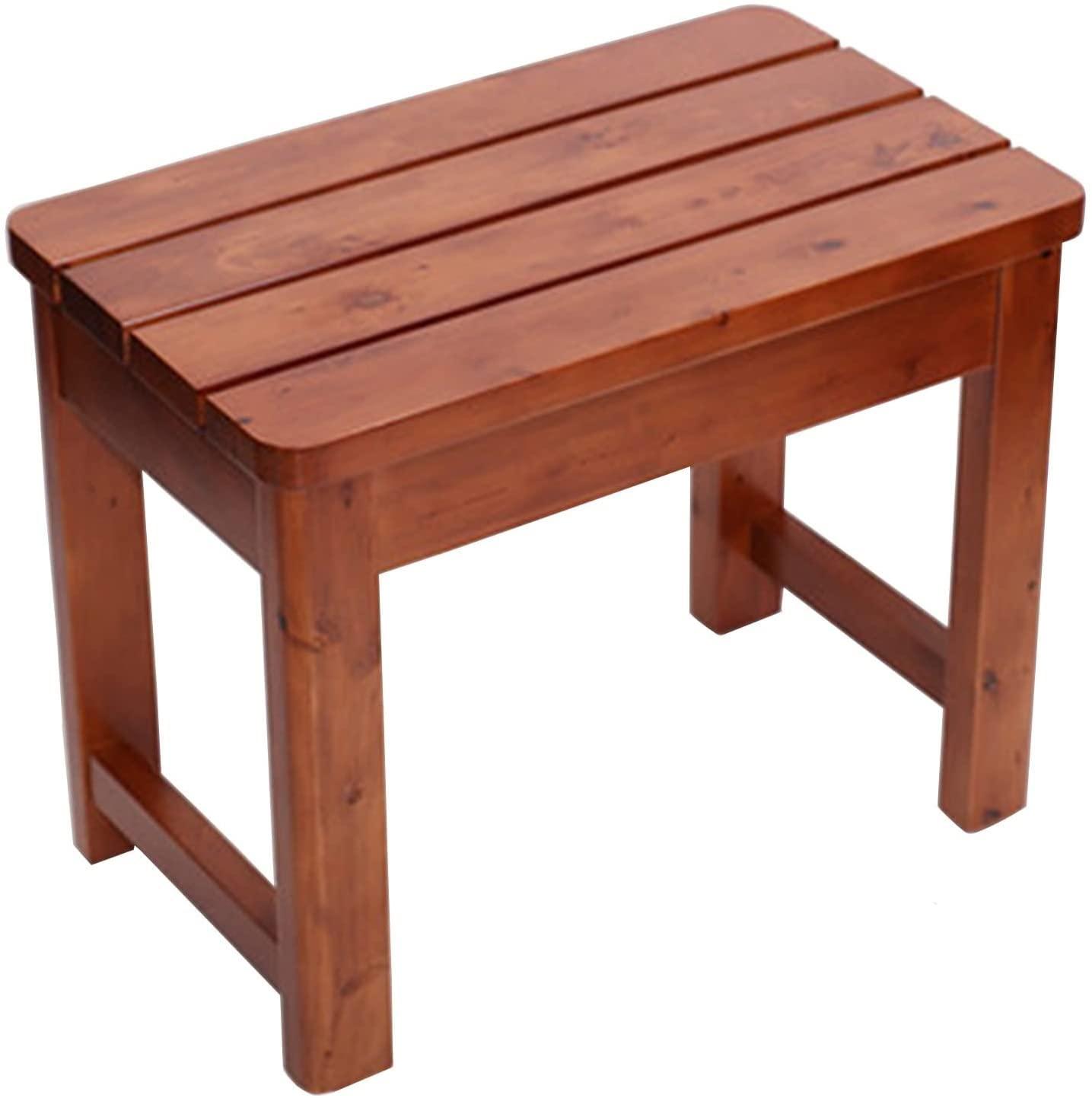 NineLife Basics Shower Chair Shower Seat, Bathroom Stool, Non-Slip Bath Bench Step Stool Bathroom Spa Shower Bench Foot Stool Bathing Seat (Size : 50x30x30cm)