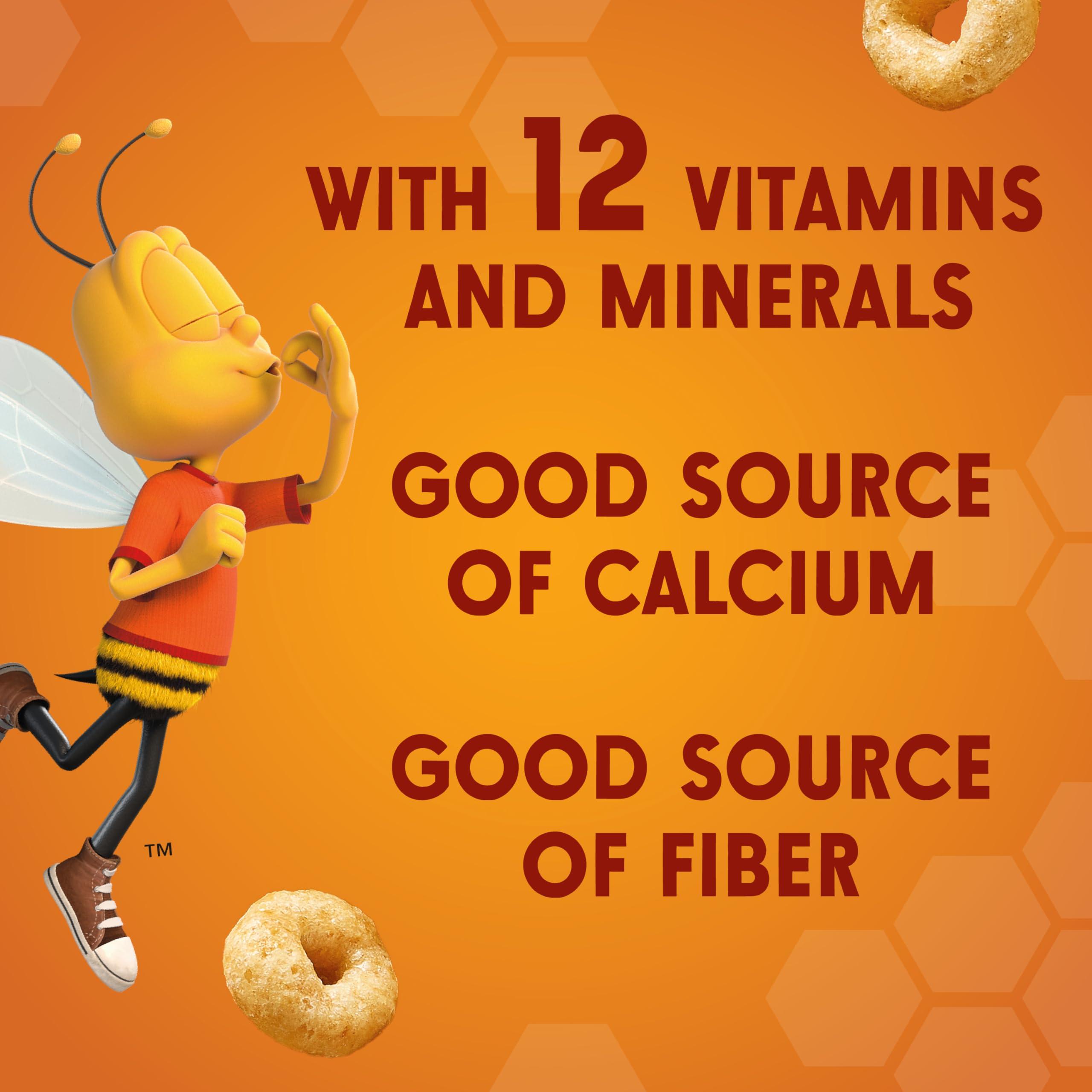 Cheerios Honey Nut Cheerios Heart Healthy Breakfast Cereal, Gluten Free Cereal With Whole Grain Oats, 10.8oz