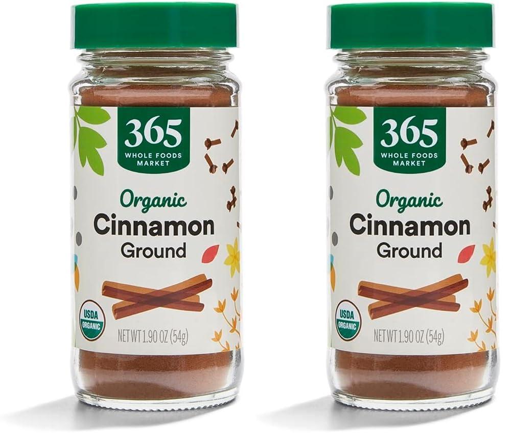 365 by Whole Foods Market 365 by Whole Foods Market, Organic Ground Cinnamon, 1.9 Ounce (Pack of 2)