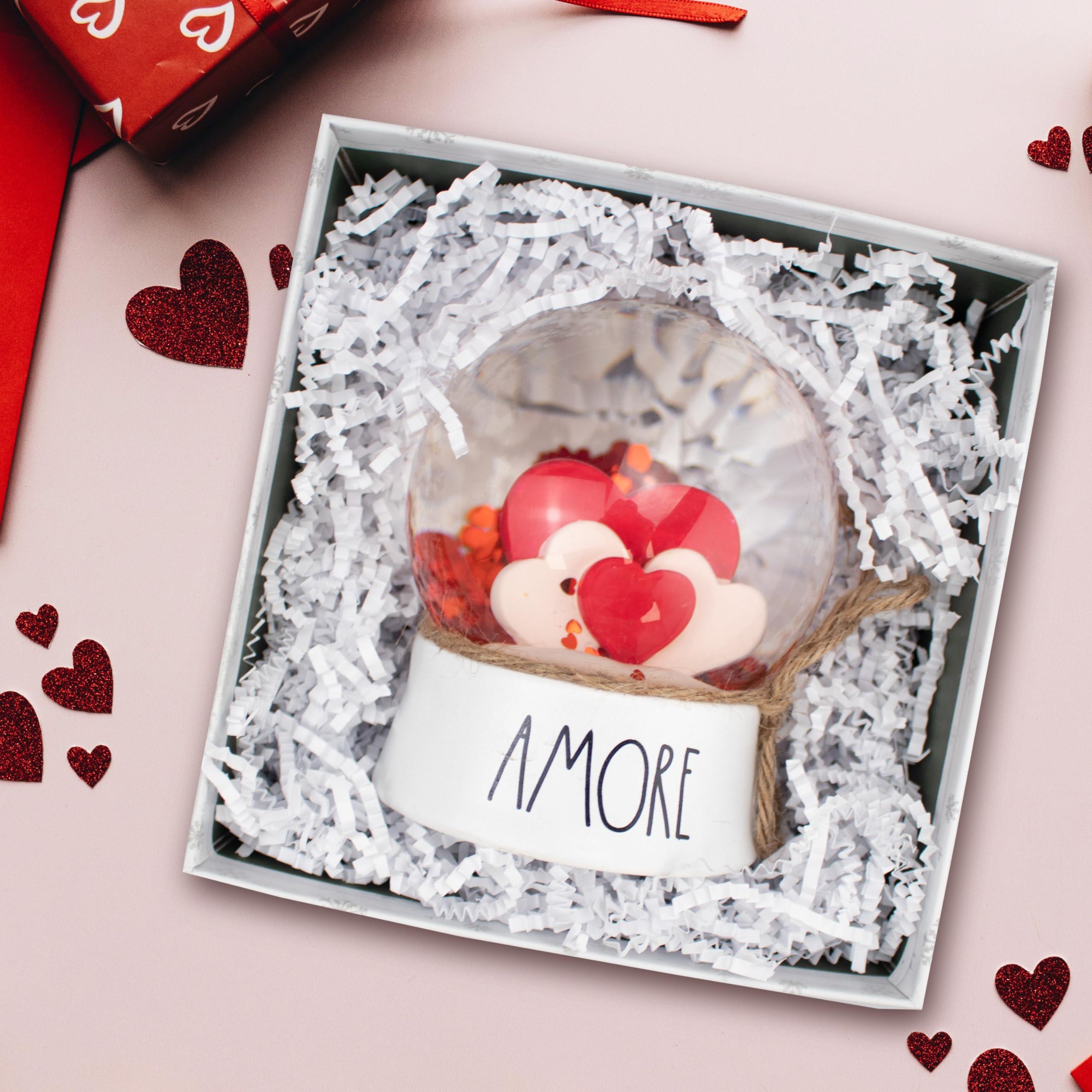 MagicWater Supply MagicWater Supply - White & Light Pink (1 LB per color) - Crinkle Cut Paper Shred Filler great for Gift Wrapping, Basket Filling, Birthdays, Weddings, Anniversaries, Valentines Day