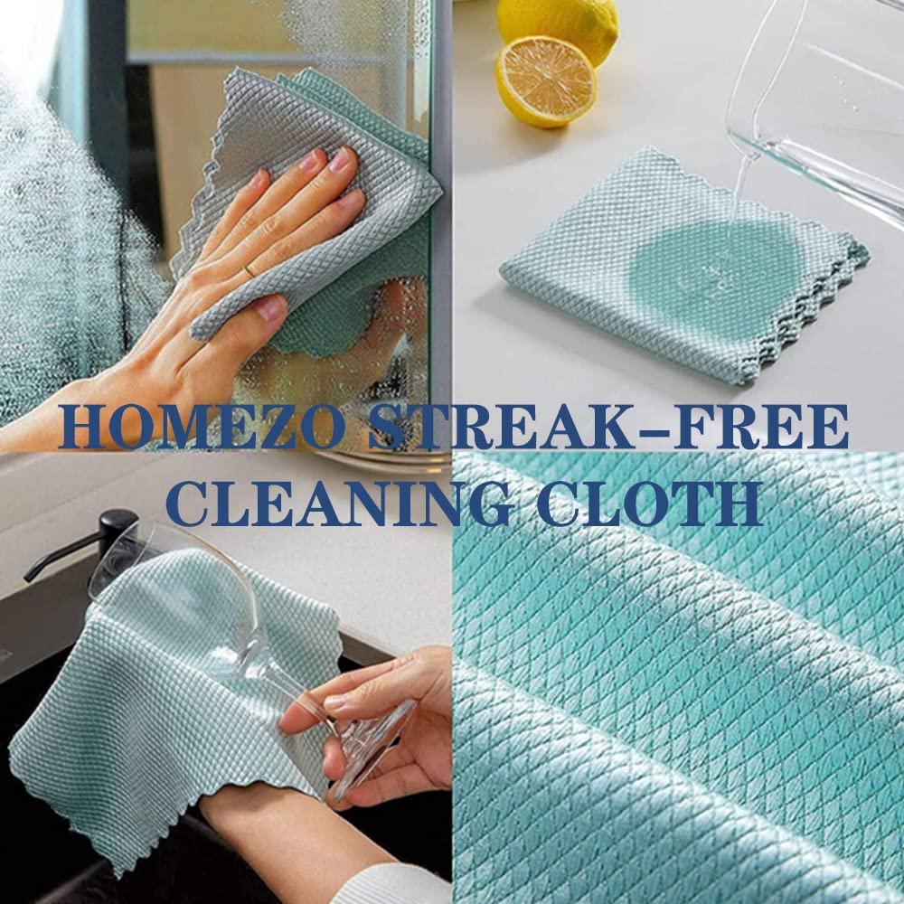 KCRPM KCRPM Shiny Wipes-Shiny Wipes Cleaning Cloths, 2023 New Fish Scale Cleaning Cloth, Nanoscale Streak Free Miracle Cleaning Cloths, Reusable Lint Free Fish Scale Cloth for Glass (10Pcs,12inch*16inch)