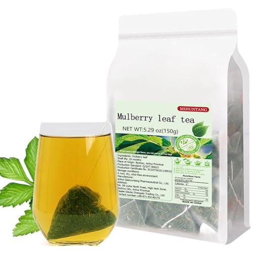 MIHUNTANG Mulberry leaf tea 5.29 oz3g50 packetsWhite Mulberry Leaf Tea Bag Sun-Dried Mulberry Loose Leaves Sang Ye Tea 150g
