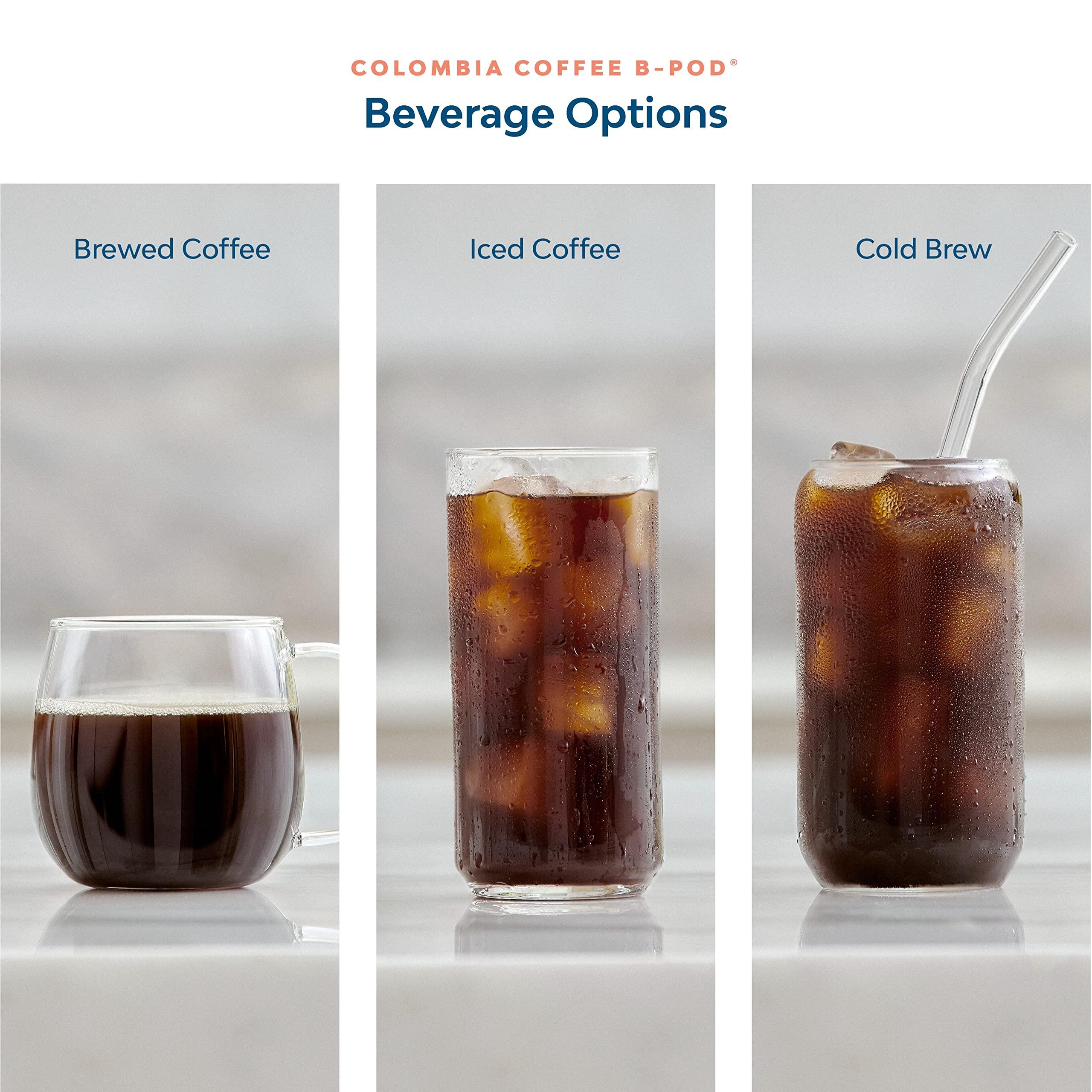 MULHOLLAND ROASTERS Mulholland Roasters | Colombia Coffee B-Pods | Only Compatible with Bruvi Coffee Brewer | Includes 60 Pods