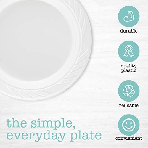 PLASTICPRO PLASTICPRO 200 Count Disposable 6 Inch White Plastic Dessert Plates
