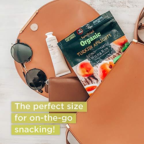 Wild & Raw Organic Sun Dried Turkish Apricots - 5oz (Pack of 6) - Kosher and Non-GMO