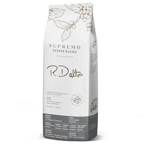 R Dalton R. Dalton Coffee Supremo Estate Blend Whole Bean Coffee - Medium Roast - Flora And Citric Fruit Notes - All Brewing Methods - Premium Quality From Antigua Guatemala 100% Arabica - 12 oz