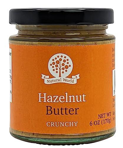Nutural World Nutural World - Crunchy Hazelnut Nut Butter 6 Oz (170g) - 100% Pure / Single Ingredient - Great Taste Award winner