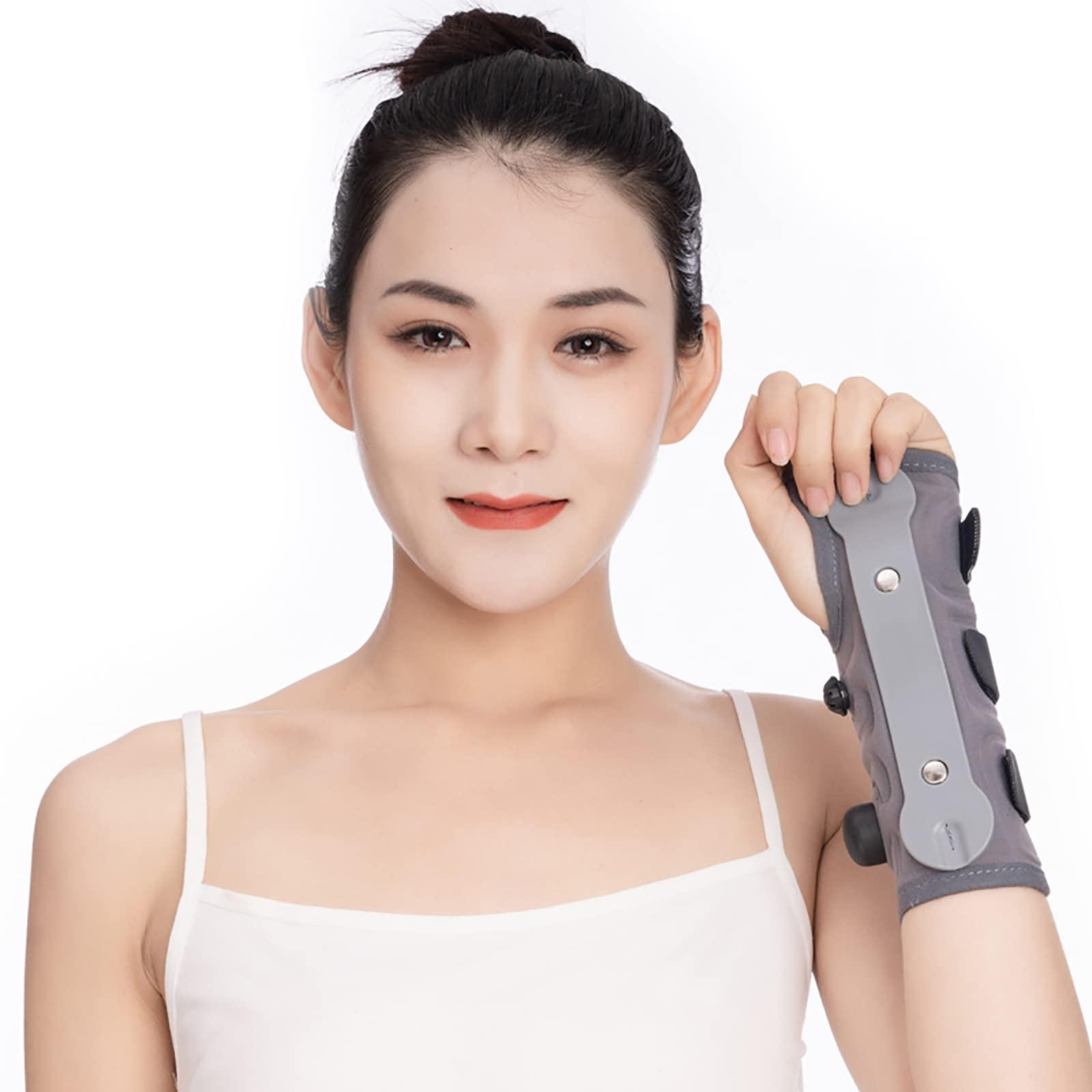 HAILM HAILM Wrist Supports, with Metal Strip Carpal Tunnel Wrist Splint for Both Hand & Wrist Brace, Day Night Wrist Supports for Joint Pain,R