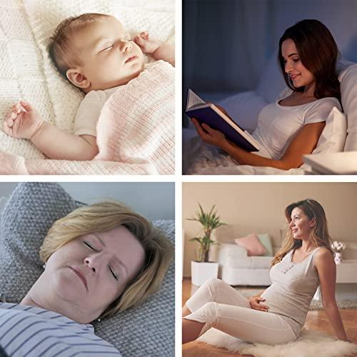 PANAMALAR Panamalar Smart Sound Machine 2 in 1 WiFi White Noise Machine with Night Light 16 Million Colors for Baby Adults Kids, 34 Soothing Sound Sleeping Maker with Baby Cry Detection/Alexa/App/Dimming/Timer