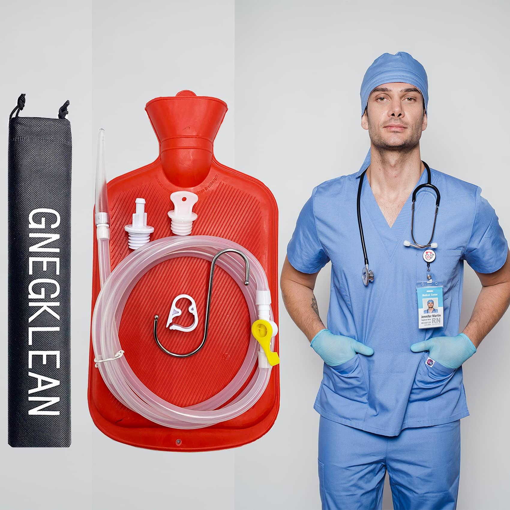 GNEGKLEAN 1 Enema Bulb + Enema Bag