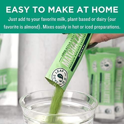 Jade Leaf Matcha Jade Leaf Matcha Latte Mix Bundle - 1kg Canister + 10ct Stick Packs - Cafe Style Sweetened Blend - Sweet Matcha Green Tea Powder