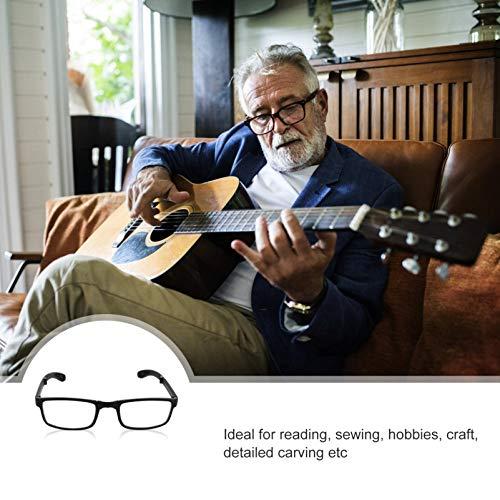 EXCEART EXCEART - 2.0 Nearsighted Glasses Folding Reading Glasses Black Myopia Glasses Long Distance Eyeglasses with Portable Case