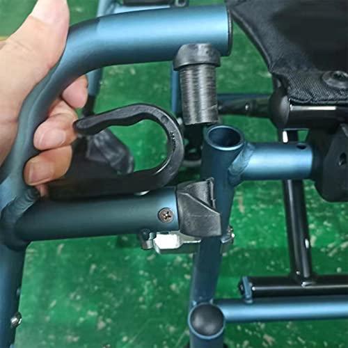 VEXIGO VEXIGO Wheelchair Foot Pedal, Footrest Foot Pedal Replacement Parts, Metal with Pole, Replacement Universal Accessories