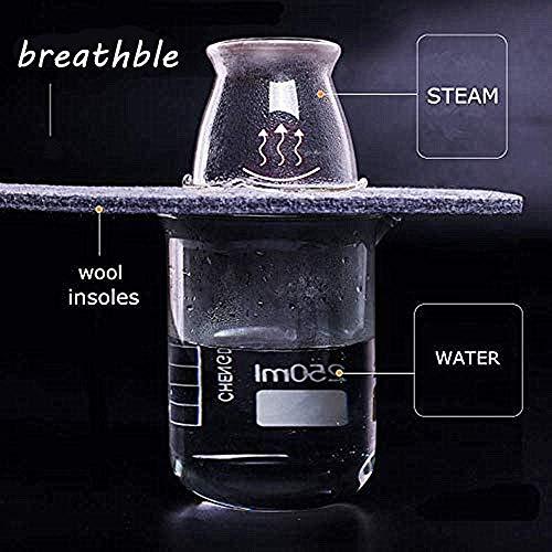 YESSQ Wool Felt Warm Shoe Insoles - Wool Felt Boot Shoe Insert Insoles Women 6