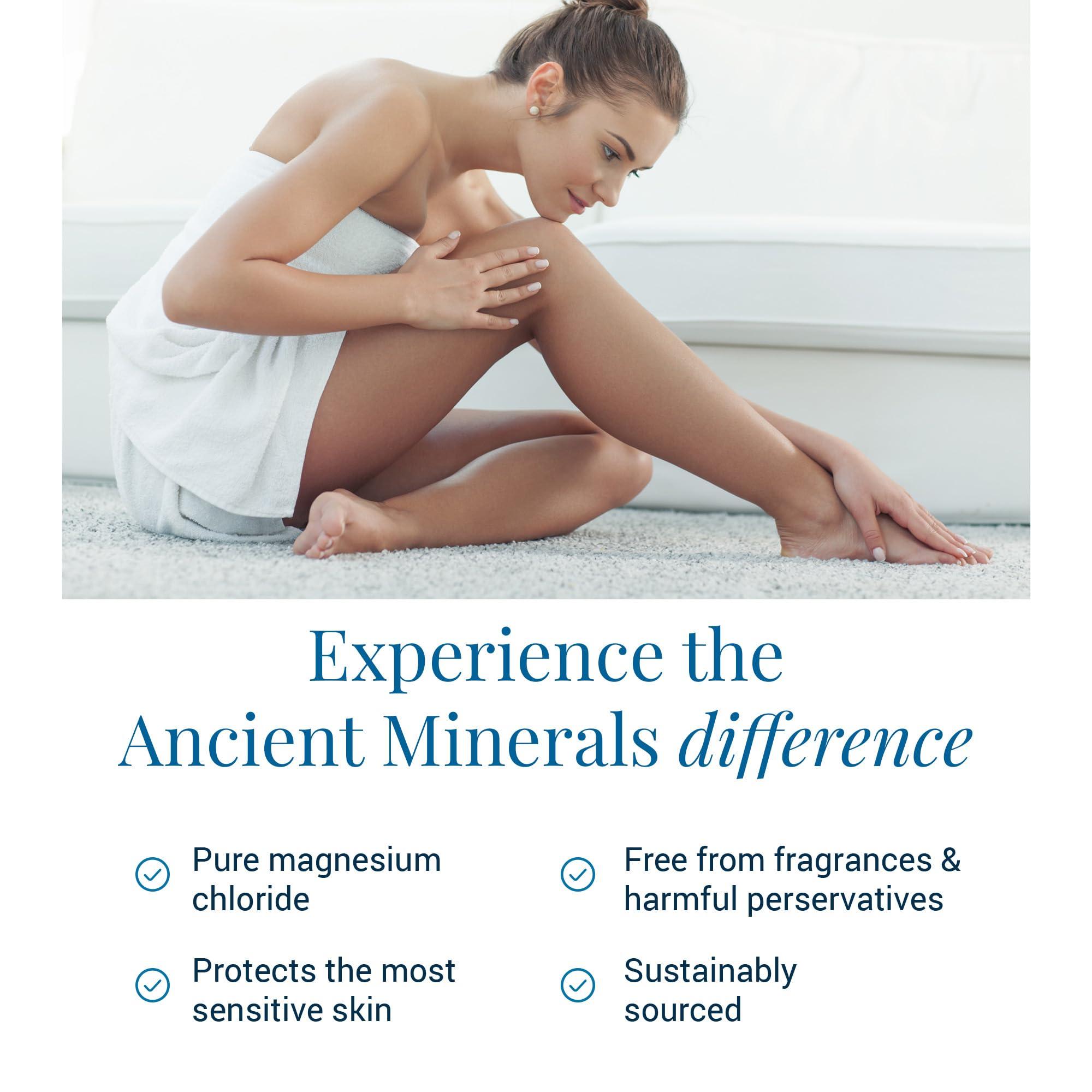 Ancient Minerals Ancient Minerals Magnesium Bath Flakes - Magnesium Oil Spray and Magnesium Lotion - High-Absorption Efficiency for Relaxation, Wellness & Muscle Relief
