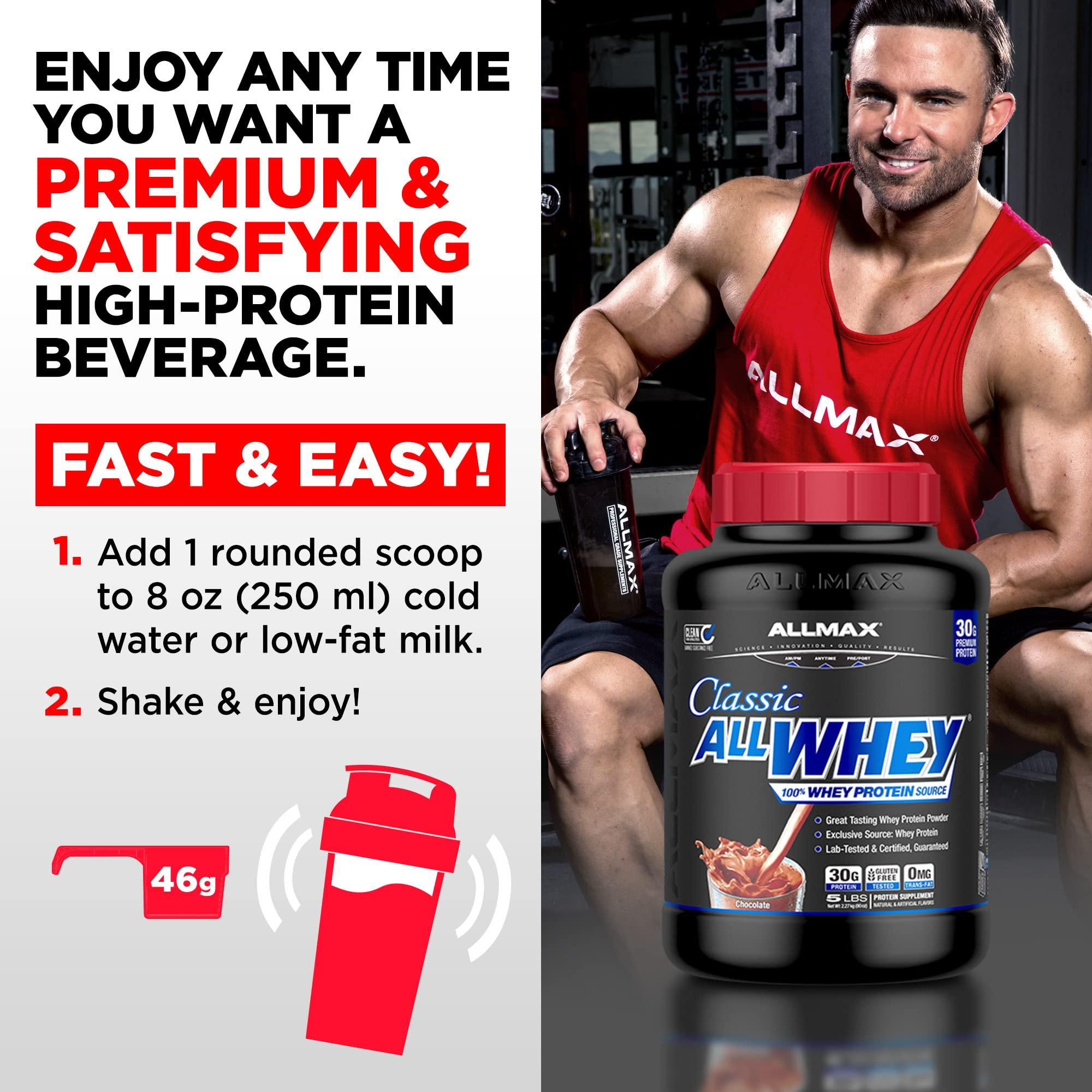 ALLMAX Nutrition ALLMAX Nutrition AllWhey Classic, Strawberry, 5lb