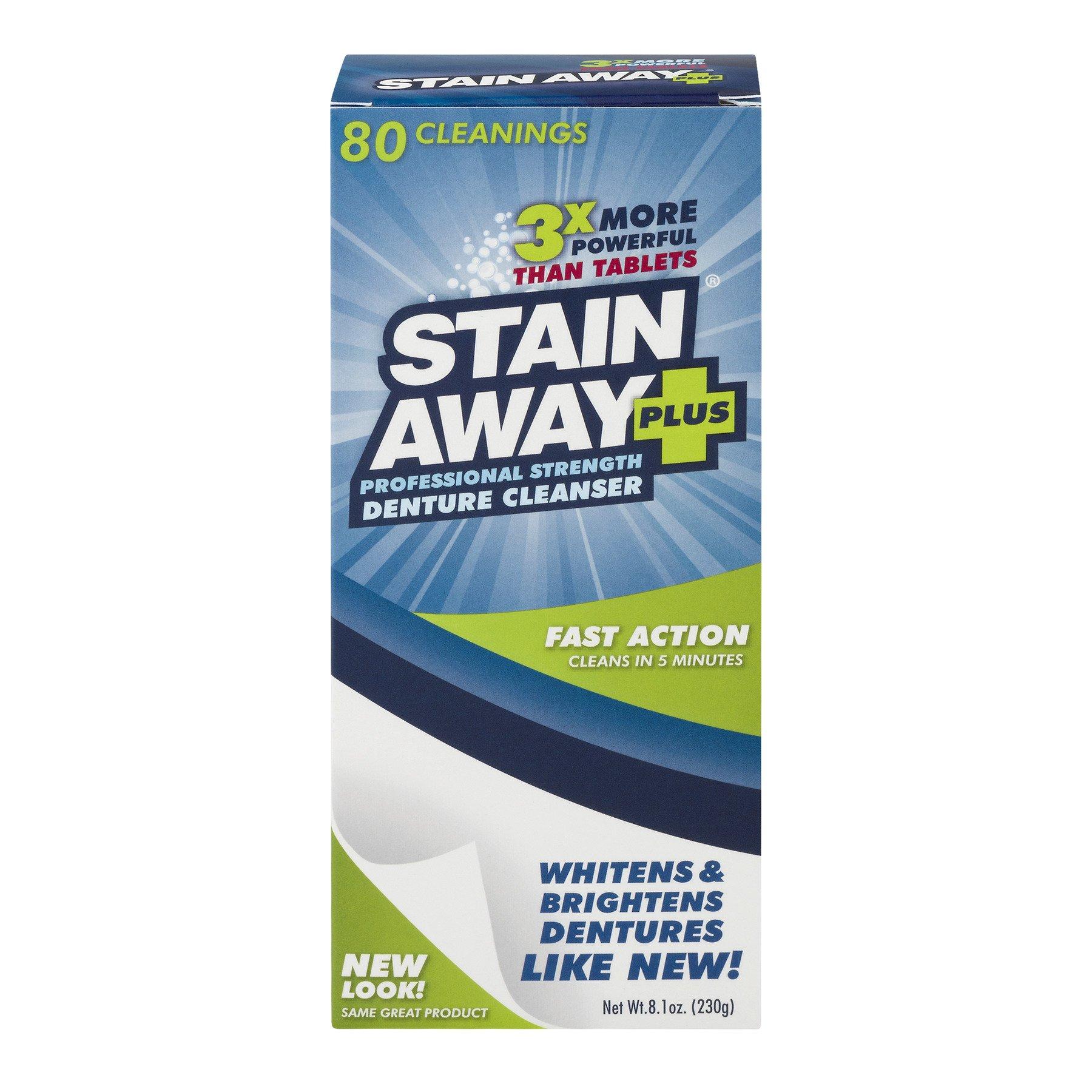 Stain-Away STAIN-AWAY PLUS DENTURE CLEANSER 8.4 OZ