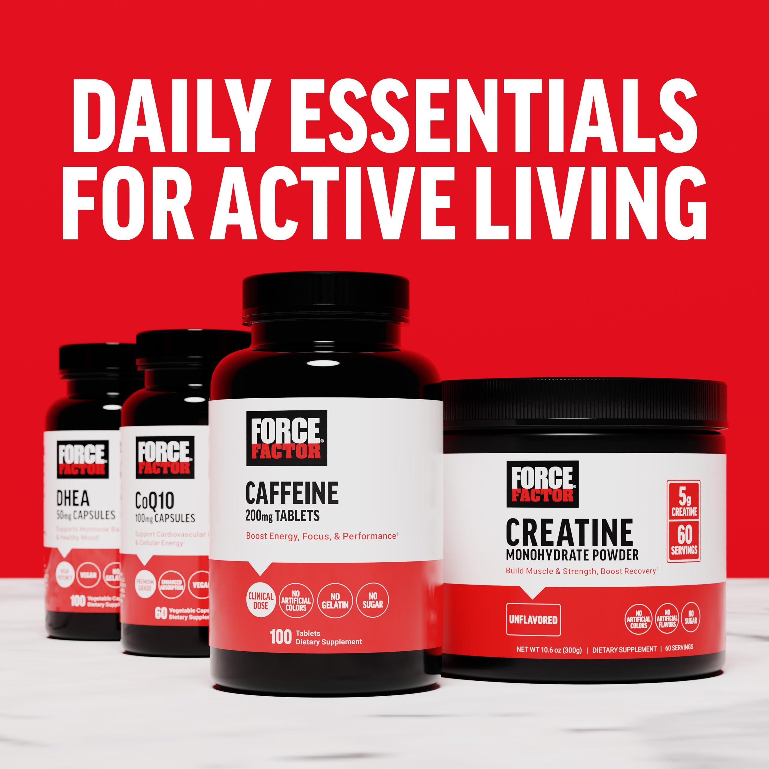 Force Factor FORCE FACTOR Reishi Mushroom Supplement, Stress Relief Supplement and Sleep Support Supplement Made with Reishi Mushroom Extract, Vegan, No Gelatin, Non-GMO, 100 Vegetable Capsules