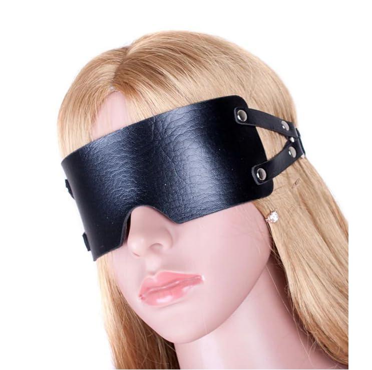 MFMYEE MFMYEE Sexy Sleep Eye Mask-Luxury Sleeping Light Blocking Leather Eye Mask, Blindfold Masquerade Mask for Women,for Adult Games,Cosplay