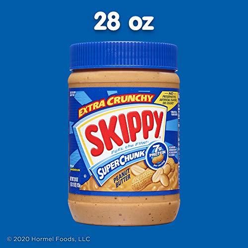 SKIPPY SKIPPY Peanut Butter, Chunky, 28 Ounce (Pack of 12)