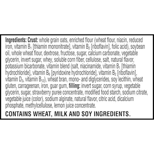 Nutri Grain Nutri-Grain Soft Baked Breakfast Bars, Kids Snacks, Value Pack, Strawberry, 20.8oz Box (16 Count)