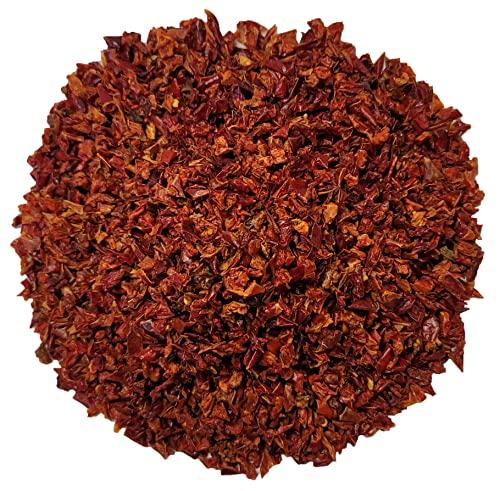 Naturejam Red BELL Peppers 1 Pound Bulk Bag-Heat Sealed to Maintain Freshness-Crushed & Dried Spice Seasoning