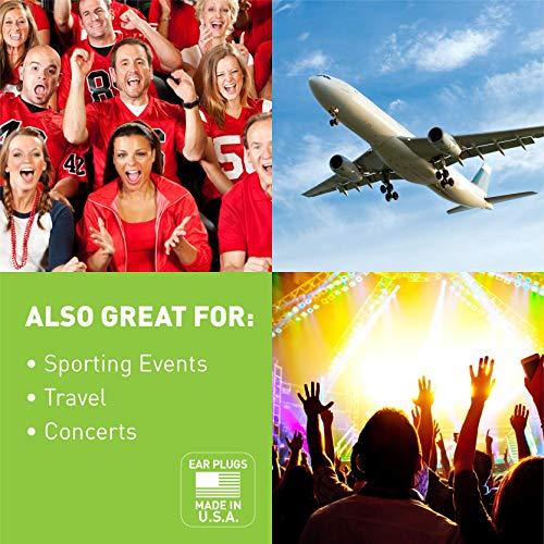 Flents Flents Foam Ear Plugs, 55 Pair for Sleeping, Snoring, Loud Noise, Traveling, Concerts, Construction, & Studying, Contour to Ear, NRR 33, Green, Made in the USA