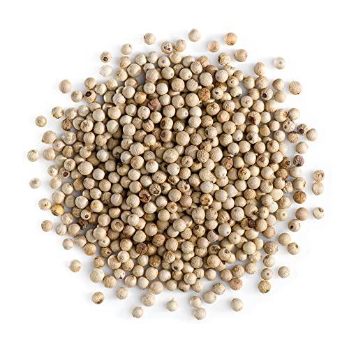Valley of Tea White Peppercorns Whole Pepper - White Peppercorn Spice - White Peppercorns For Grinder Whole White Pepper Peppercorns White Peppercorn Whole White Peppercorns Grinder Whole Spice Pepper White 100g