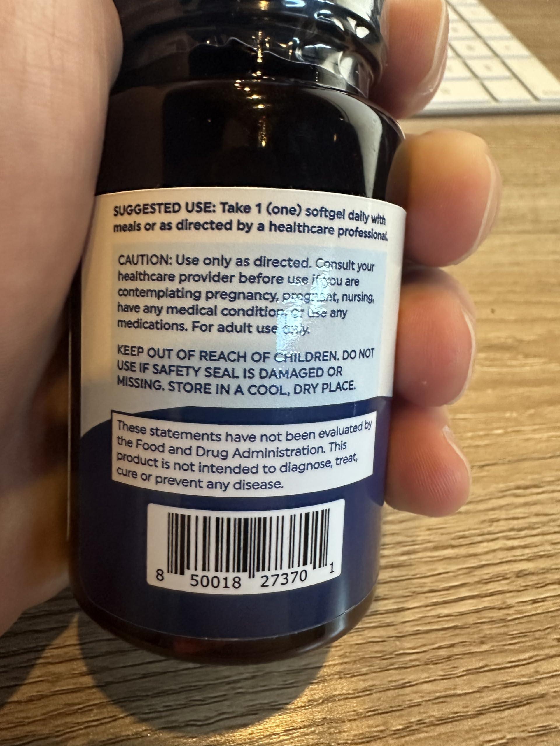 MAV NUTRITION Triple Strength Omega 3 Fish Oil 1200 mg | EPA & DHA | Wild Caught, Sustainably Sourced Omega-3 Fatty Acids | Premium Burpless Fish Oil Supplements | Non-GMO, Third-Party Tested | 30 Softgels