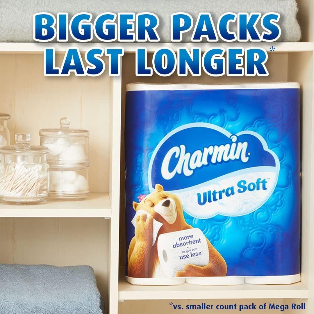 Charmin Charmin Ultra Soft Toilet Paper, 12 Mega Rolls = 48 Regular Rolls